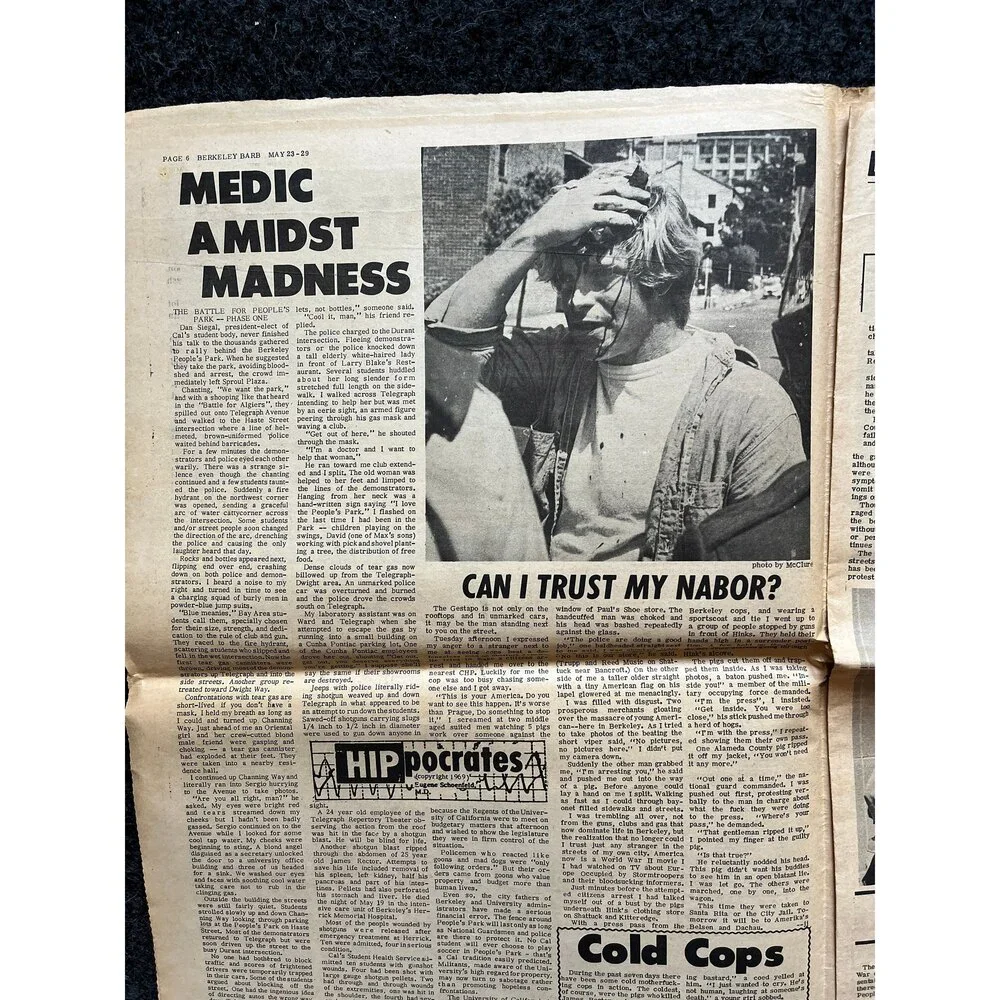 1970s Berkeley Bark CounterCulture, Black Panther Party, Underground Newspaper,